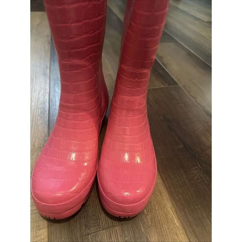 Joules Crockington Ladies Adjustable Welly Rain Boots‎ PINK US SIZE 7